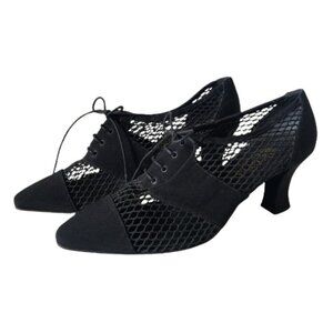 Vintage Borgo Degli ULjvi Italian made leather perforated mesh shoes lace ups
